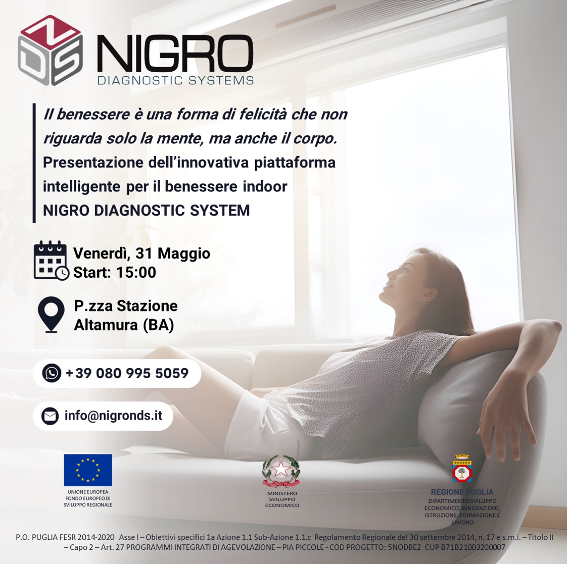 Foto del post Presentazione dell'innovativa piattaforma intellgente per il benessere indoor